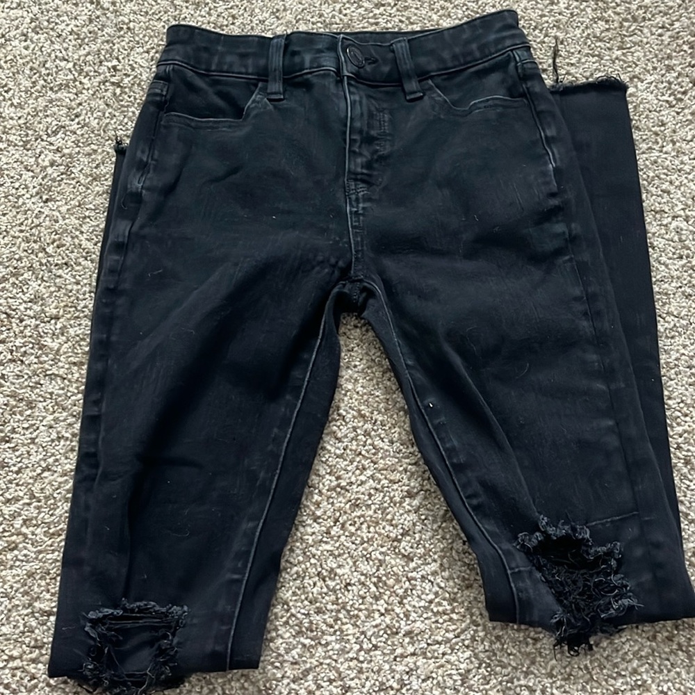 black american eagle jeans